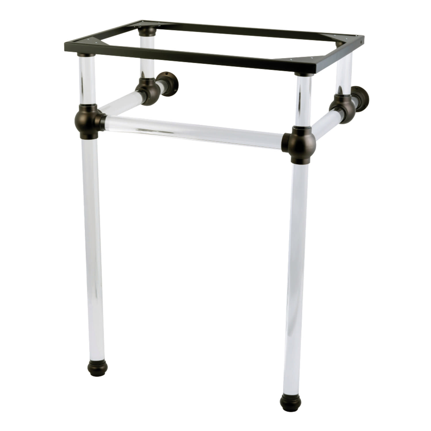 Photos - Kitchen Sink Kingston Brass VAH282033 Templeton 24" Acrylic Wall Mounted Console Legs Oil Rubbed Bronze Sink Accessories and Parts Bathro 