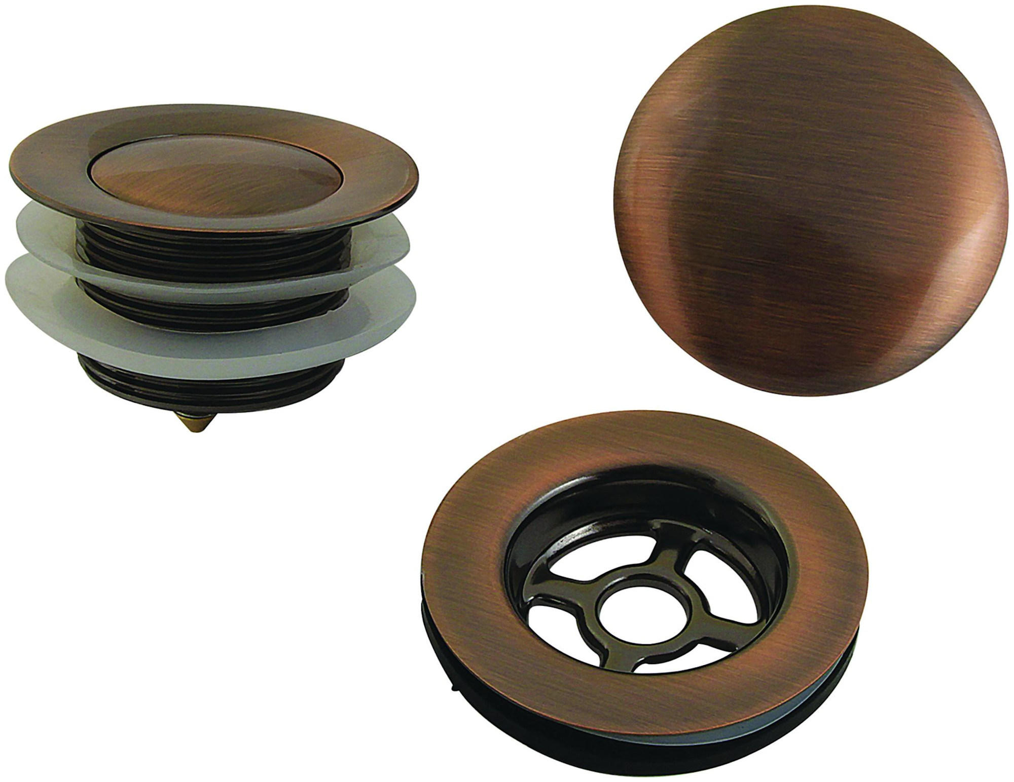 Photos - Pipe Trap Kingston Brass VTDETRIM Trimscape 1-1/2" Tub Drain Kit - with Overflow Trim Antique Copper Bath and Shower Accessories Batht 