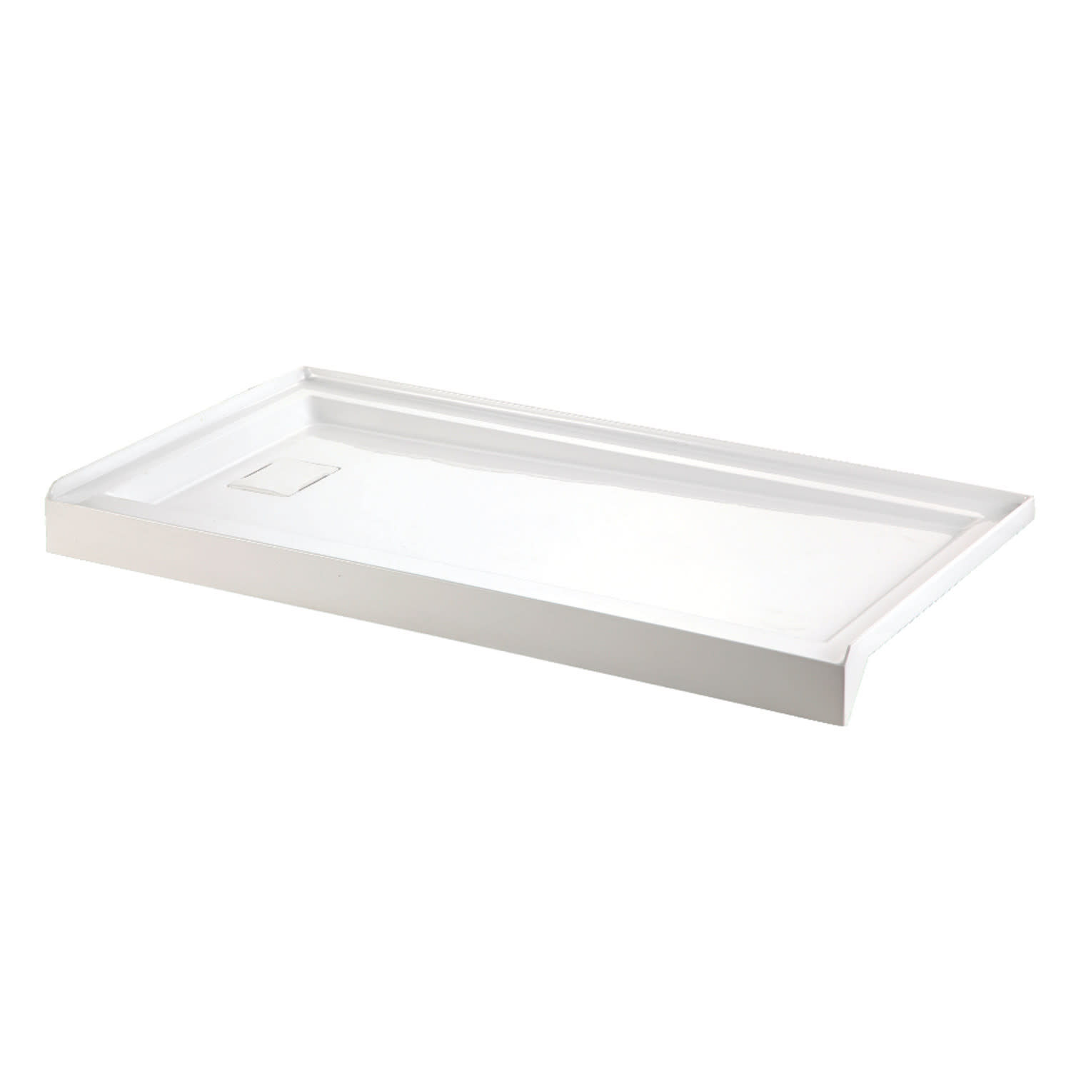 Photos - Shower Tray Kingston Brass VTSB60325L Dominica 60" x 32" Rectangular Shower Base with Single Threshold Left Drain White Shower Stalls an 