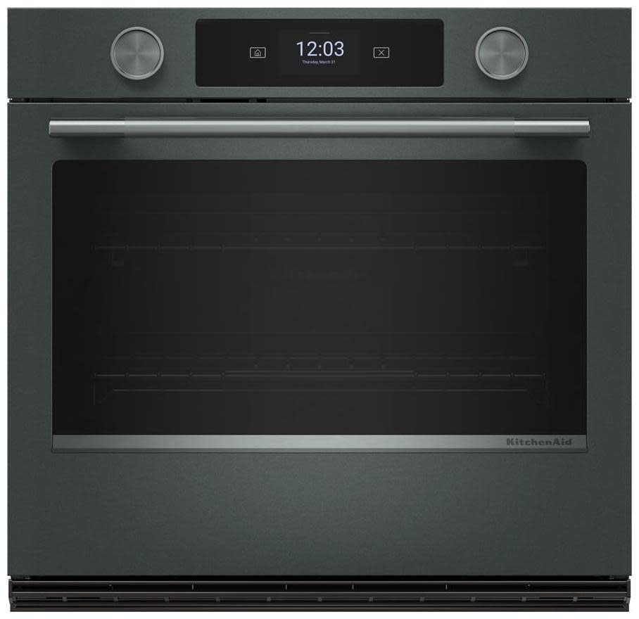 Photos - Oven KitchenAid KOES730S 30 Inch Wide Electric Single  with Even-Heat True Convection and SatinGlide Roll-Out Extension Rack 