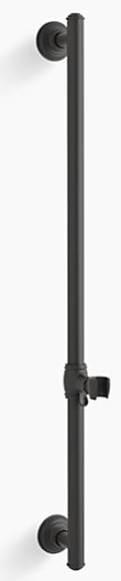 Kohler K-72798 Artifacts 30" Shower Slide Bar Matte Black Bath and Shower Accessories Shower Components Slide Bars