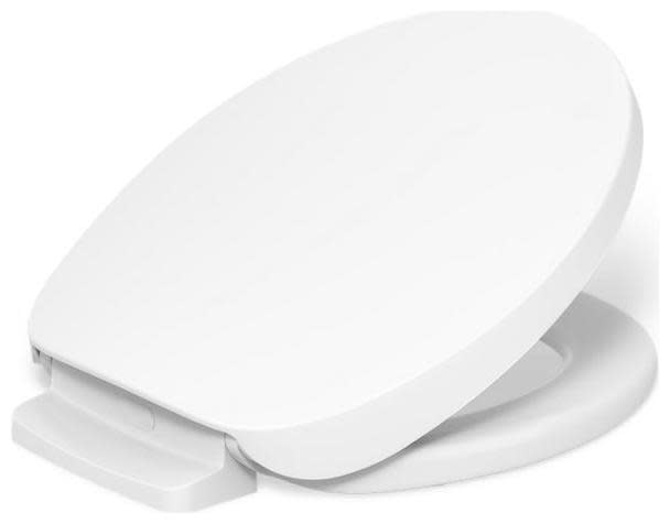 Photos - Toilet Seat Kohler K-10515 PureWarmth Round Closed-Front Heated  with Soft Close Lid Quick Release and Night Light White Toil 