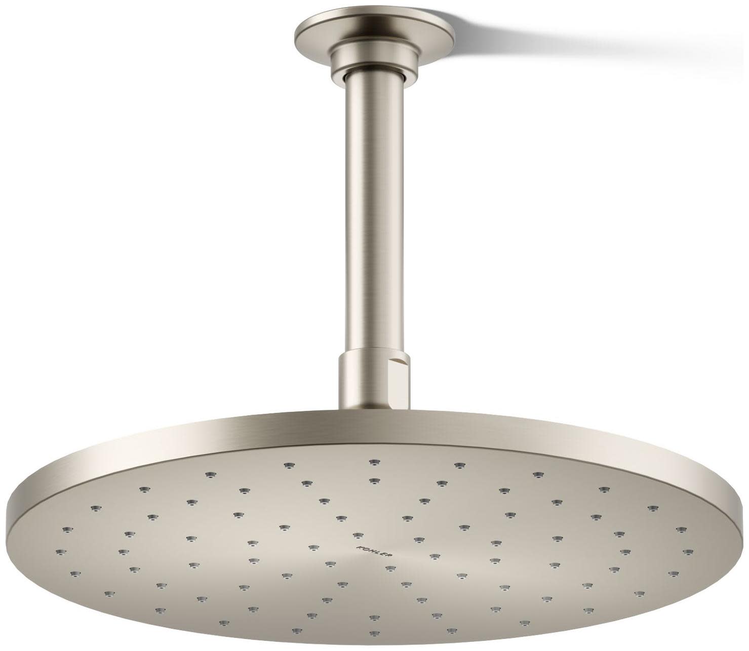 Kohler K-13689 Contemporary Round 10" Single Function 2.5 GPM Rainhead with MasterClean Sprayface and Katalyst Air-Induction Technology Vibrant