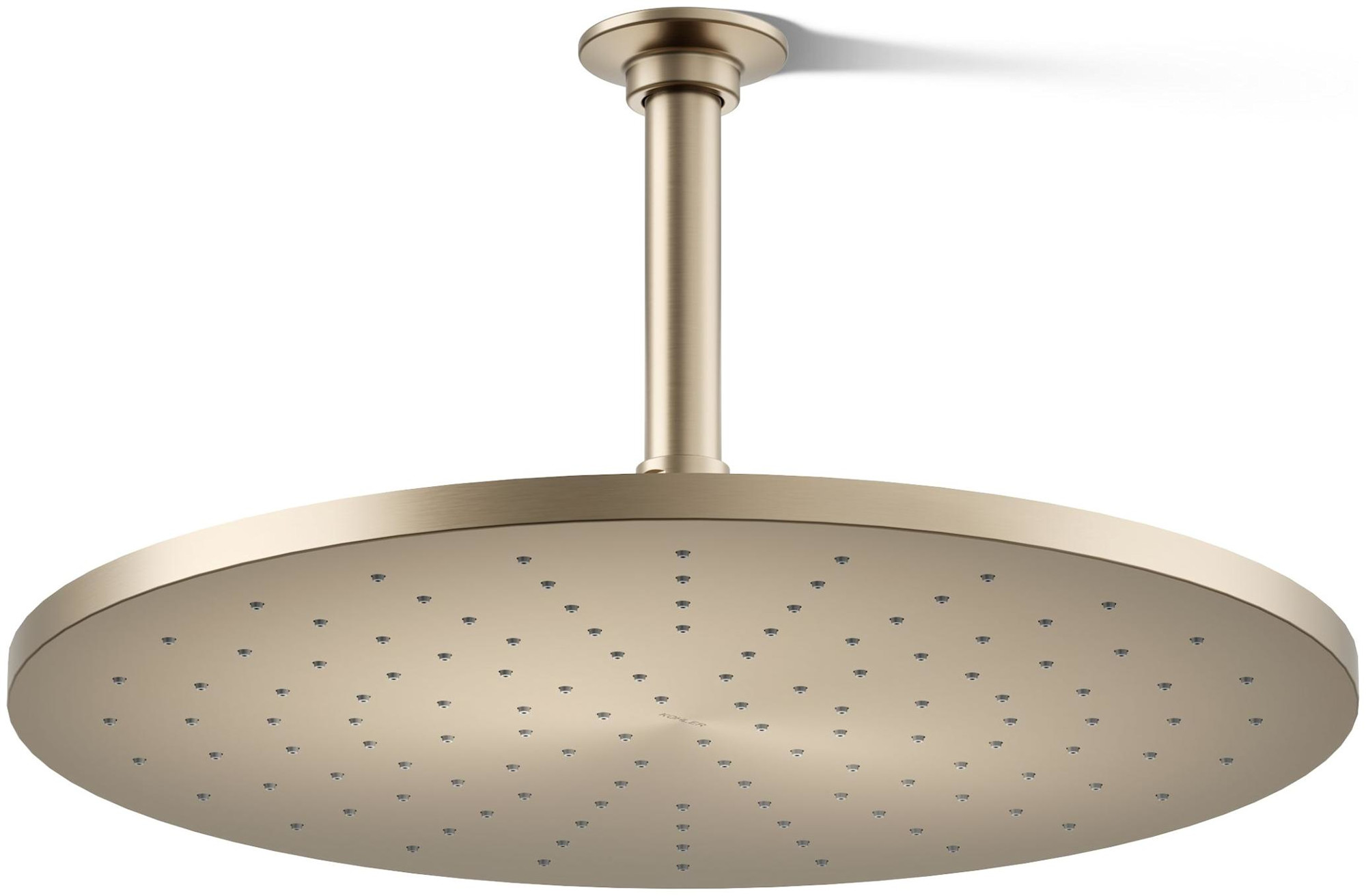 Kohler K-13691 Contemporary Round 14" Single Function 2.5 GPM Rainhead with MasterClean Sprayface and Katalyst Air-Induction Technology Vibrant