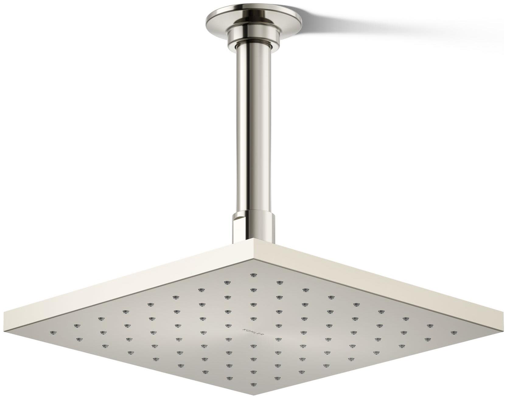 Photos - Shower System Kohler K-13695-G Contemporary Square 8" Single Function 1.75 GPM Rainhead with MasterClean Sprayface and Katalyst Air-Induct 