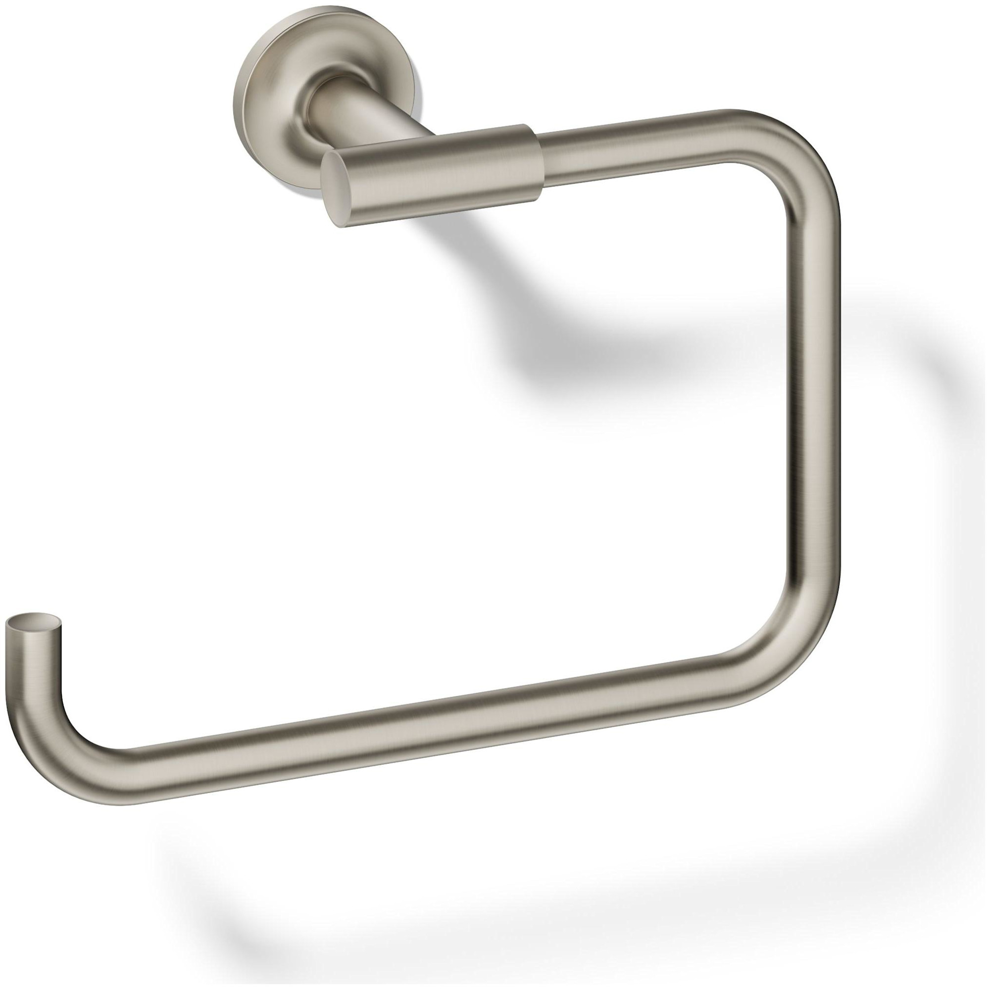 Photos - Towel Holder Kohler K-14441 Purist 8-7/8" Wall Mounted Towel Ring Brushed Nickel Bathroom Hardware and Accessories Bathroom Hardware Towe 