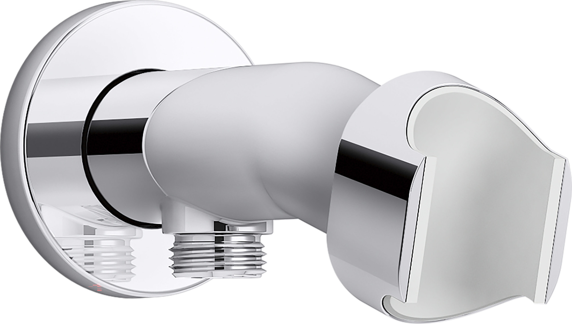 Kohler K-21051 Statement VES Wall-Mount Hand Shower Holder and Supply Elbow Polished Chrome Bath and Shower Accessories Shower Components Hand Shower