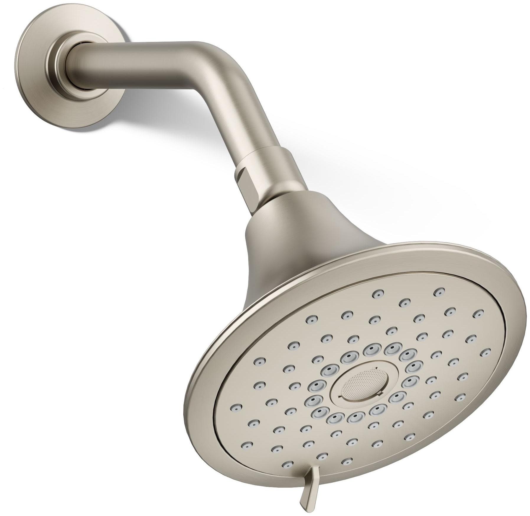 Photos - Shower System Kohler K-22169-G Forte 1.75 GPM Multi-Function Shower Head Vibrant Brushed Nickel Showers Shower Heads Multi Function K-2216