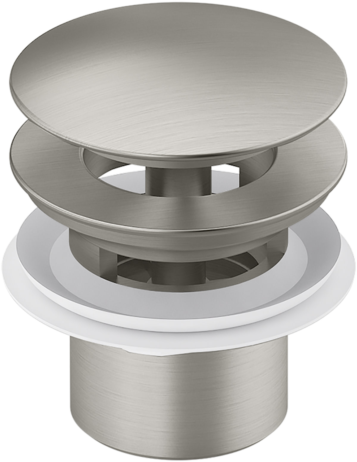 Kohler K-22231 Brushed Nickel Drain Assembly Vibrant Brushed Nickel Bath and Shower Accessories Bathtub Components Drain and Overflow Trim Kits