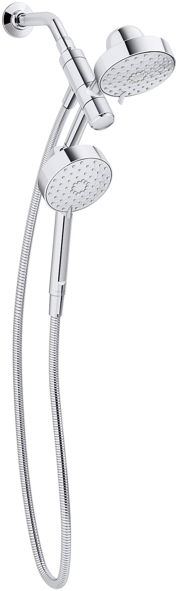 Kohler K-23218-G Awaken 1.75 GPM Multi Function Shower Head with Hand Shower Hose and MasterClean Technology Polished Chrome Showers Shower Heads