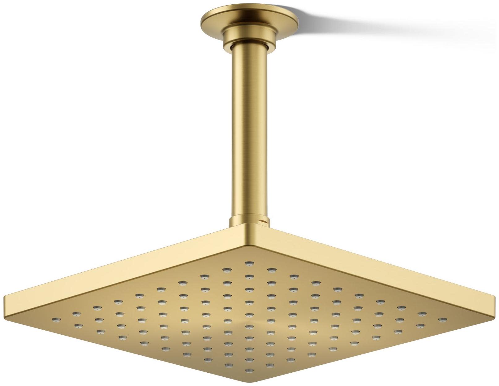 Photos - Shower System Kohler K-26148-G Honesty Square 8" Single Function 1.75 GPM Rainhead with MasterClean Sprayface Vibrant Brushed Moderne Bras 