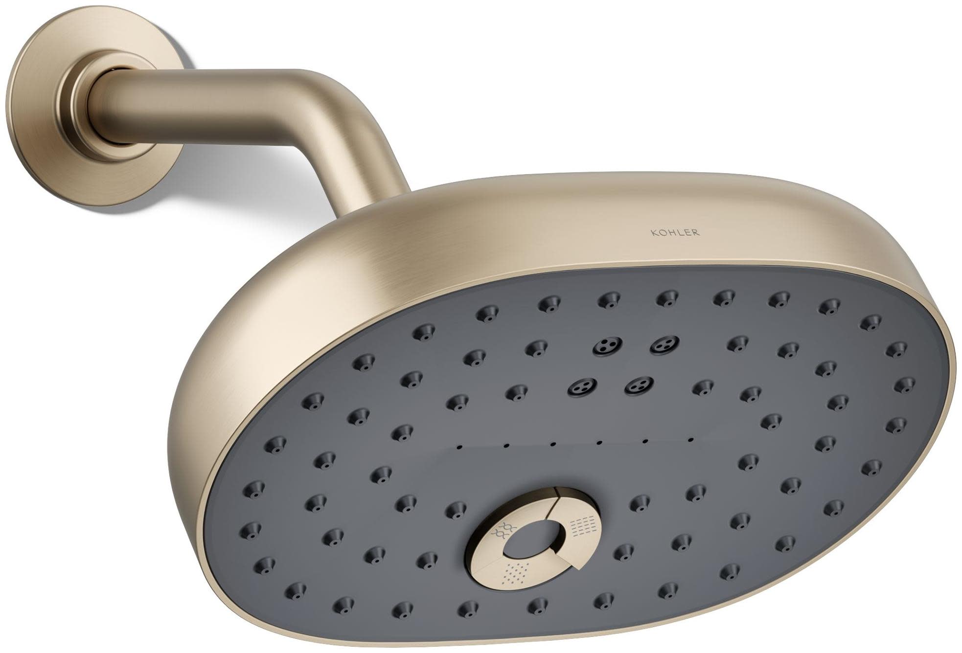 Photos - Shower System Kohler K-26290 Statement 2.5 GPM Multi Function Shower Head with MasterClean Sprayface and Katalyst Air Induction Technology 