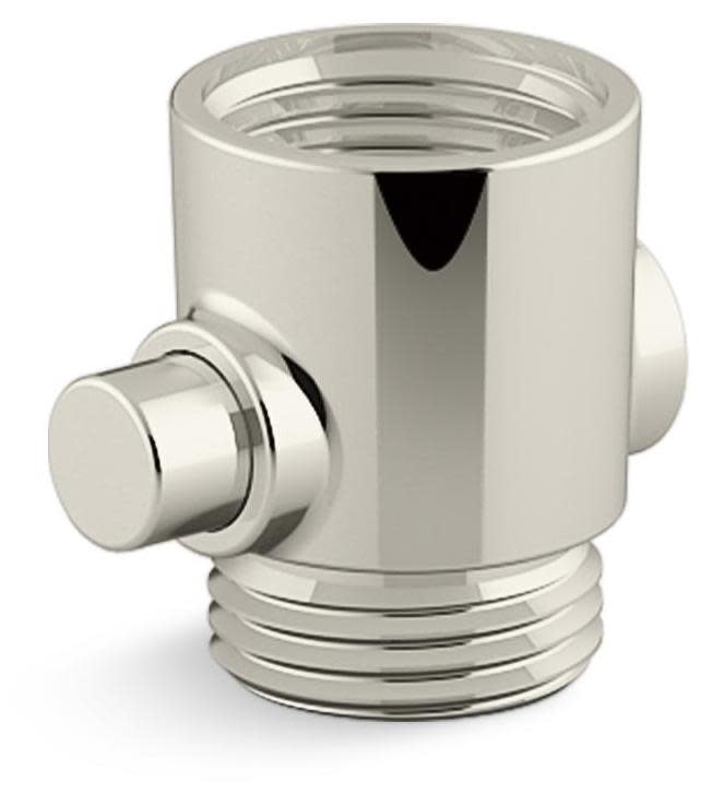 Kohler K-26311 Statement Hand Shower Hose Adapter - ADA Compliant Vibrant Polished Nickel Faucet Accessories and Parts Tub Faucet Parts Adapters