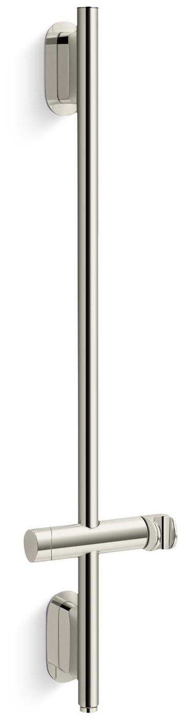 Kohler K-26314 Statement 31-1/2" Deluxe Slidebar With Integrated Water Supply Vibrant Polished Nickel Bath and Shower Accessories Shower Components