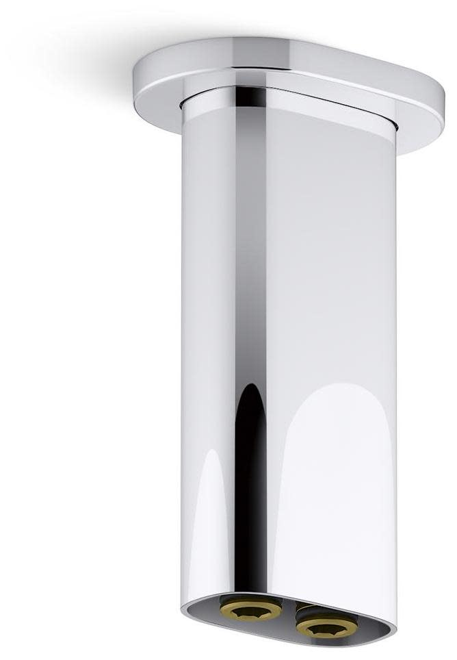 Kohler K-26325 Statement 5" Ceiling-mount Two-Function Rainhead Arm and Flange Polished Chrome Bath and Shower Accessories Shower Components Shower