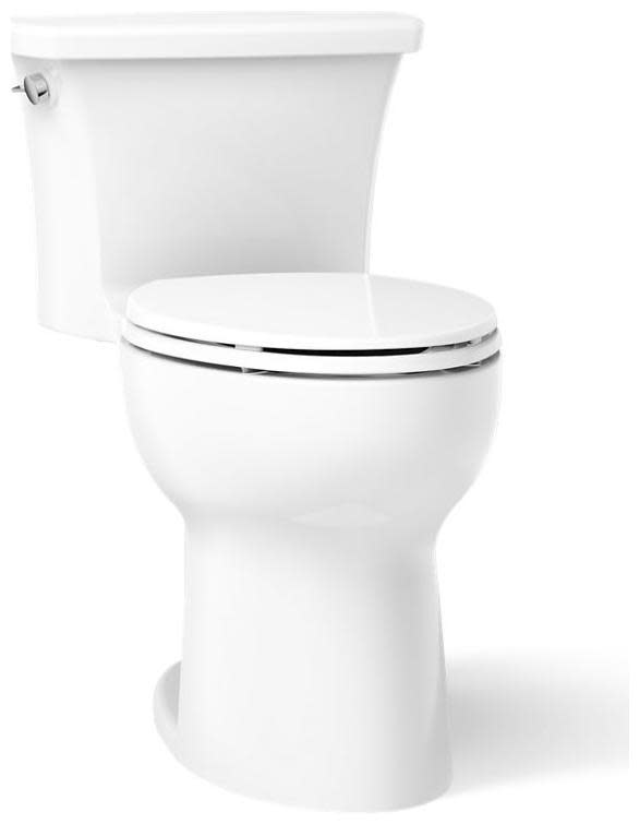 Photos - Toilet Kohler K-26813 Highline One-Piece Comfort Height Elongated 1.28 GPF  White s and Bidets s One-Piece Elonga 