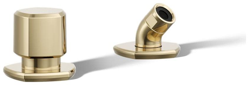 Kohler K-27022 Occasion Hand Shower Holder and Two Function Diverter Valve with Hose Vibrant French Gold Bath and Shower Accessories Shower Components