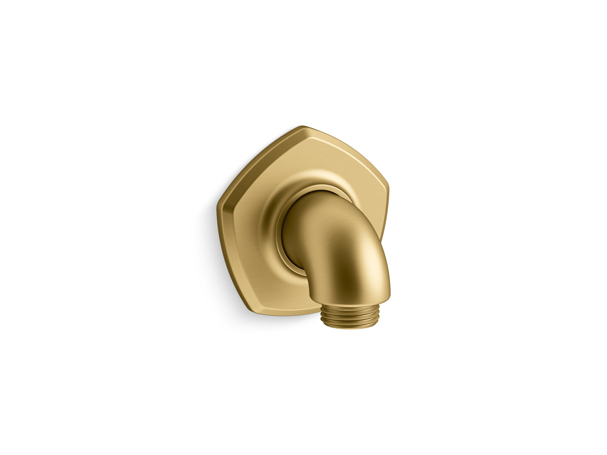 Kohler K-27053 Occasion Wall Supply Elbow Vibrant Brushed Moderne Brass Bath and Shower Accessories Shower Components Wall Supply Elbows