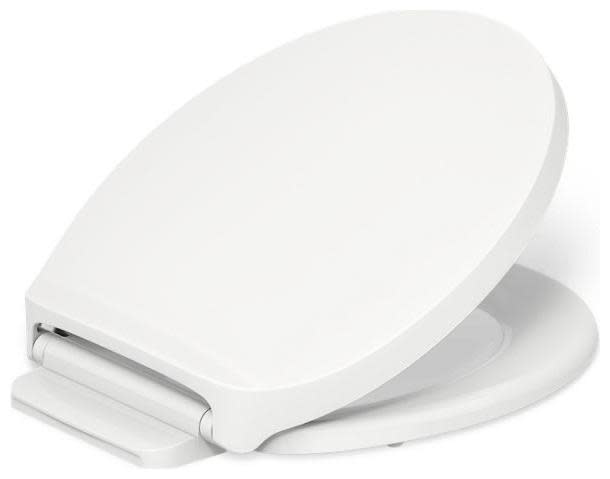 Kohler K-28005 Drift ReadyLatch Quiet-Close Round-Front Toilet Seat White Toilets and Bidets Toilet Seats Round Toilet Seats