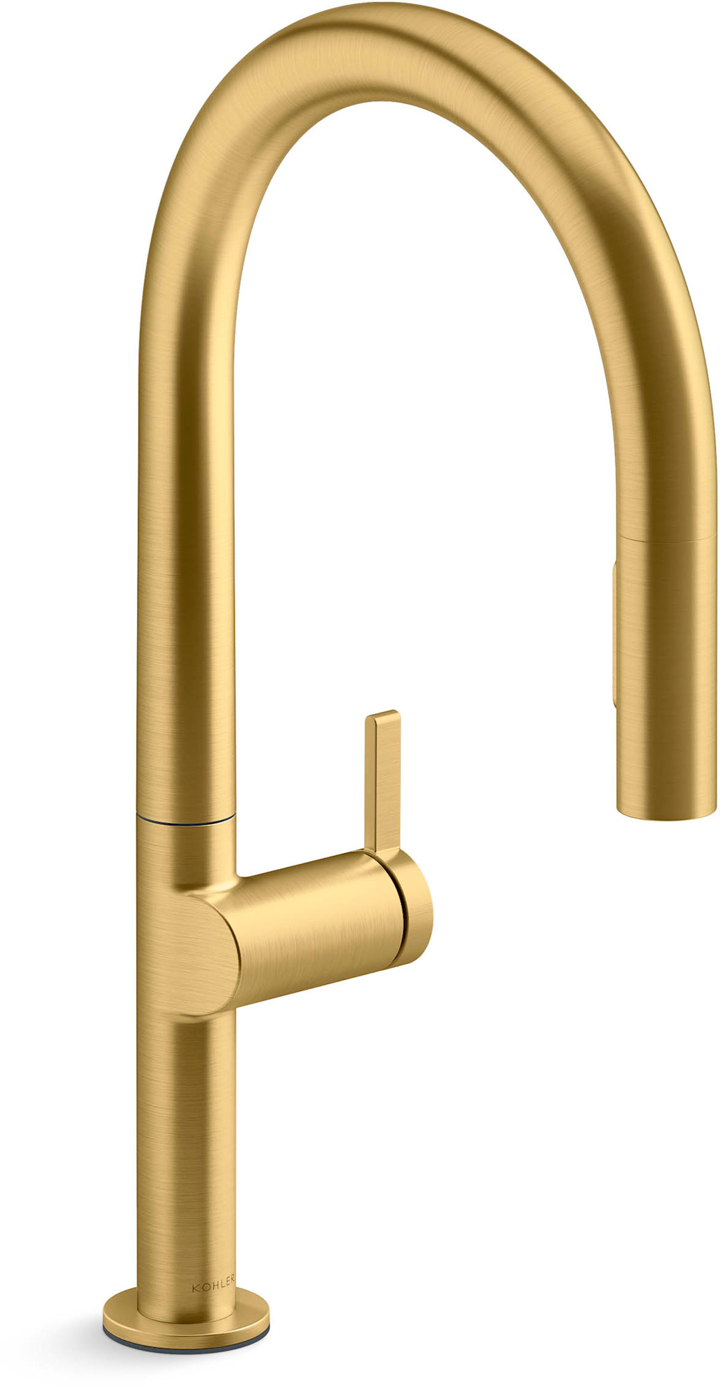 Kohler K-28270-RT2 Components Touchless Pull-Down Kitchen Sink Faucet with Two-Function Sprayhead Vibrant Brushed Moderne Brass Faucet Kitchen Single