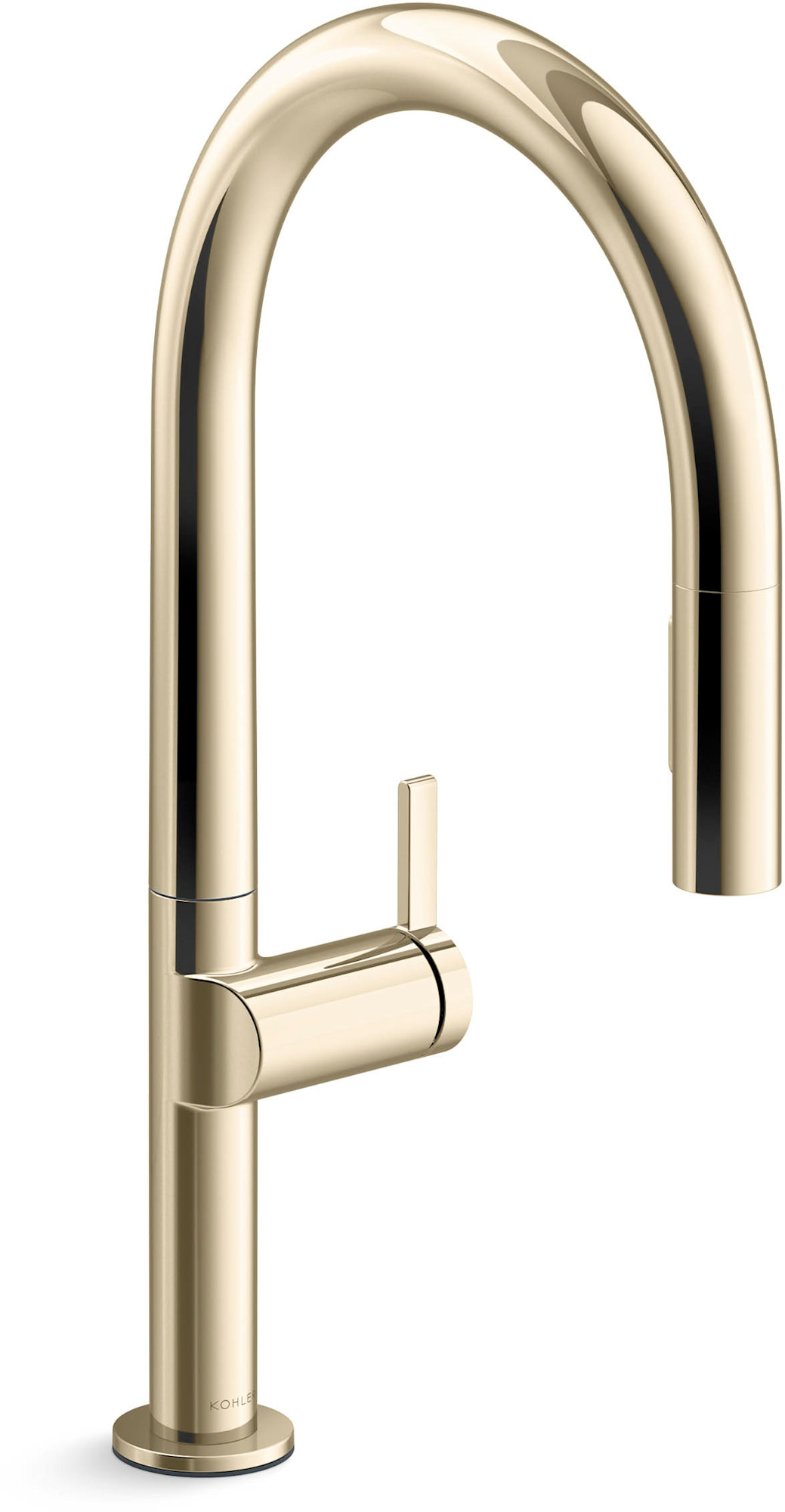 Kohler K-28270-RT2 Components Touchless Pull-Down Kitchen Sink Faucet with Two-Function Sprayhead Vibrant French Gold Faucet Kitchen Single Handle