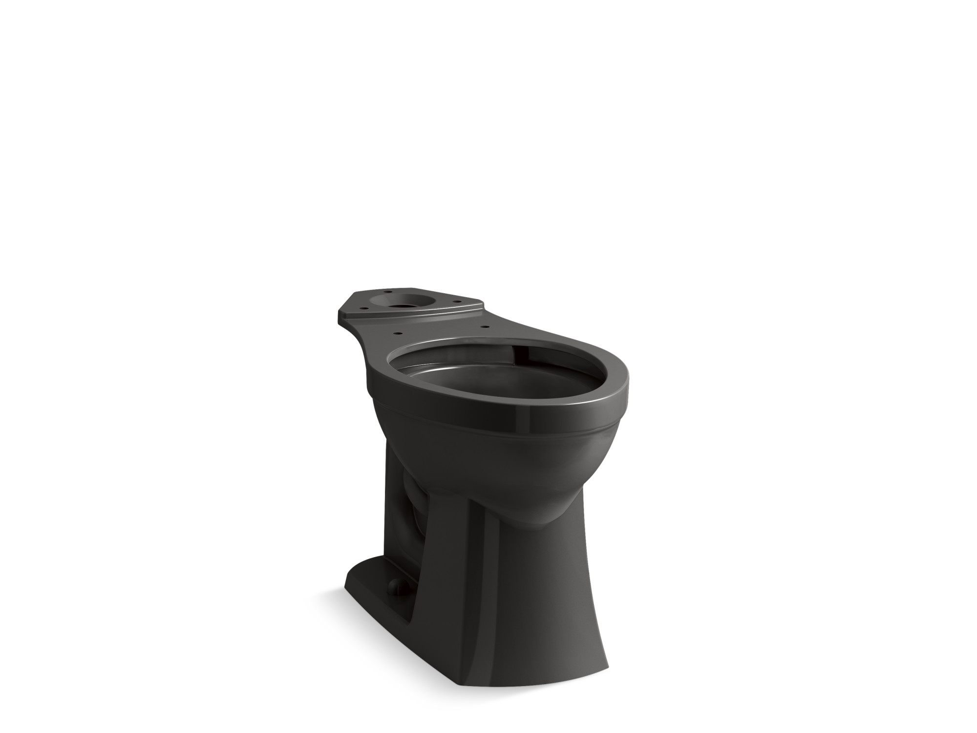 Photos - Toilet Kohler K-32809 Kelston Elongated Chair Height  Bowl Only - Less Seat Black Black s and Bidets  Bowls Elong 