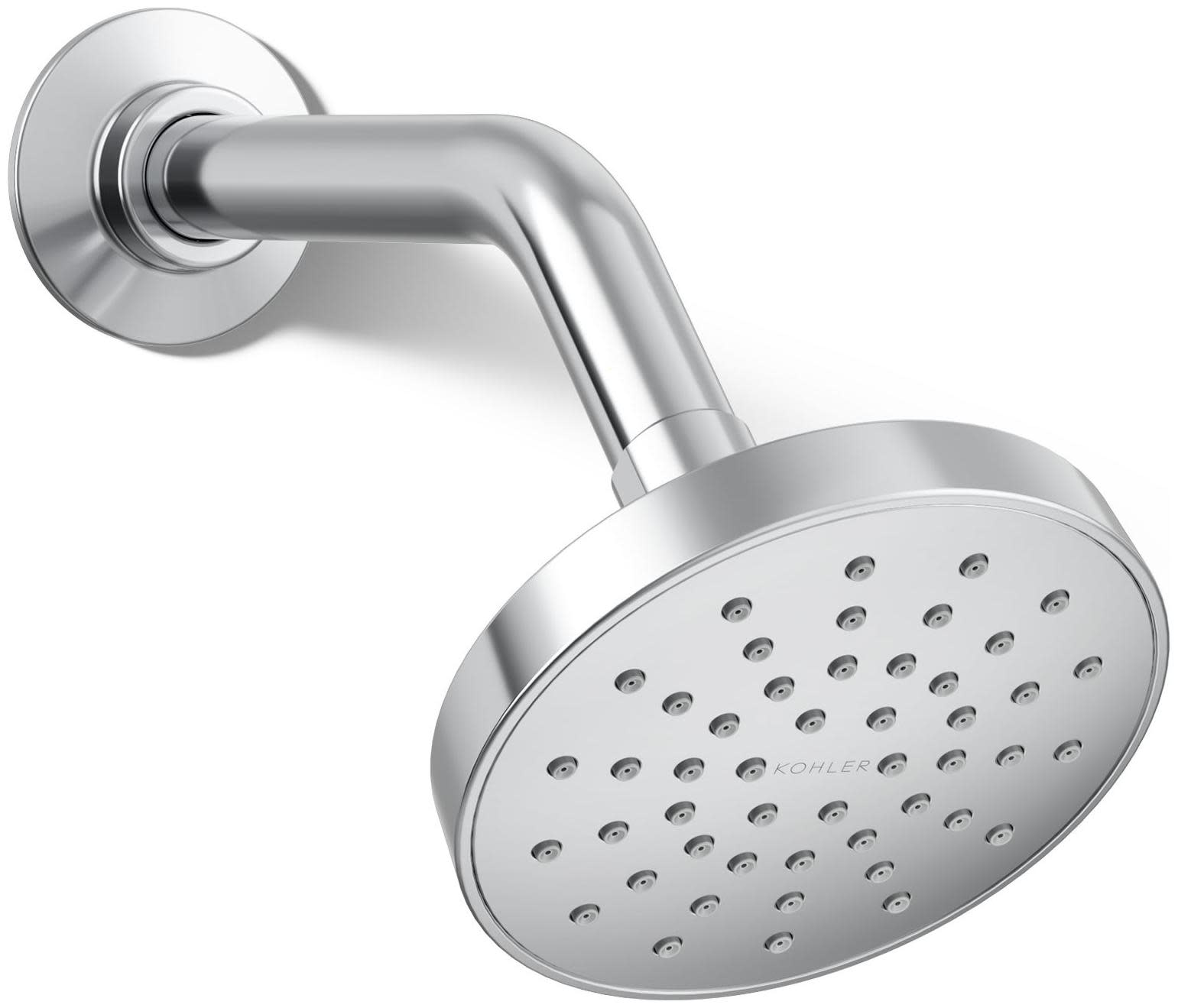 Kohler K-33641-H Elate 1.5 GPM Single Function Shower Head Polished Chrome Showers Shower Heads Single Function