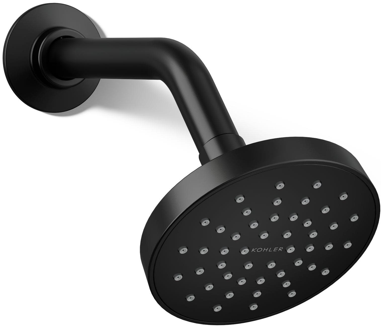 Kohler K-33641-Y Elate 2.5 GPM Single Function Shower Head Matte Black Showers Shower Heads Single Function