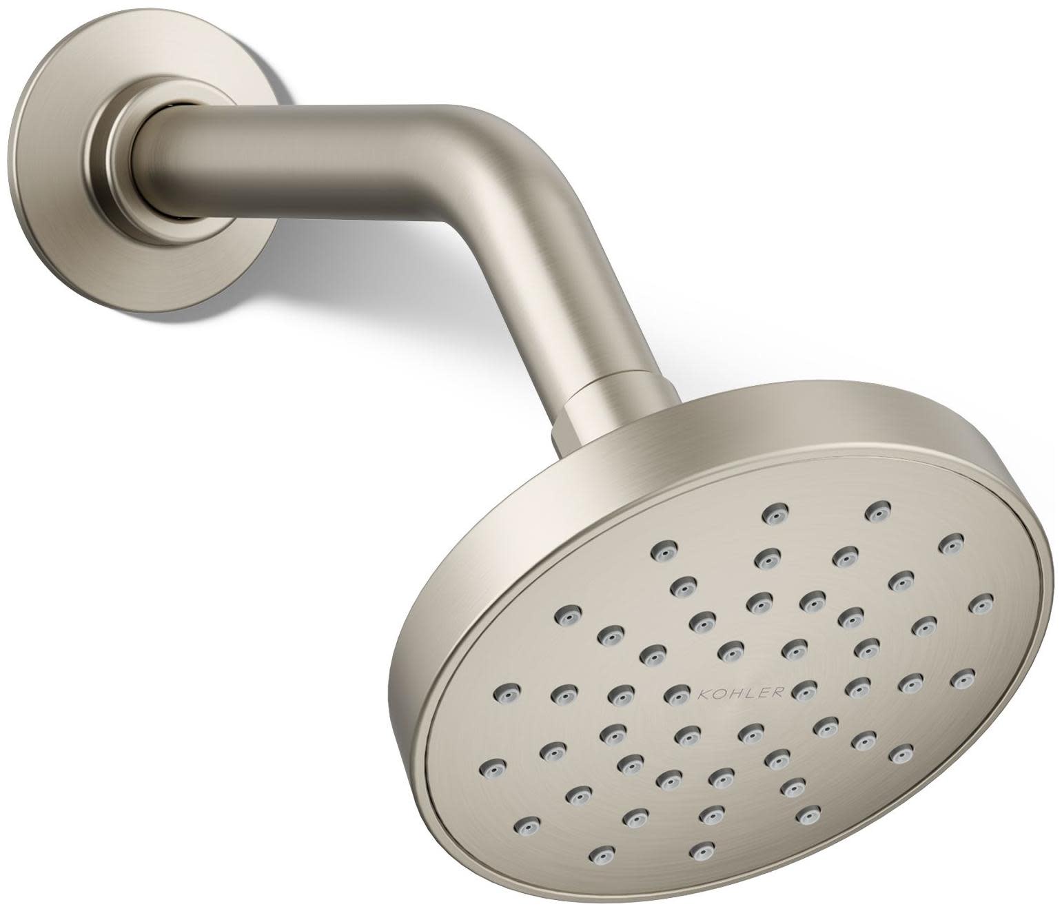 Kohler K-33641-Y Elate 2.5 GPM Single Function Shower Head Vibrant Brushed Nickel Showers Shower Heads Single Function
