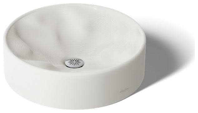 Kohler K-37692 Rista 16-1/4 Inch Round Vessel Bathroom Sink - No Overflow Natural White Sinks Bathroom Sinks Sinks Only