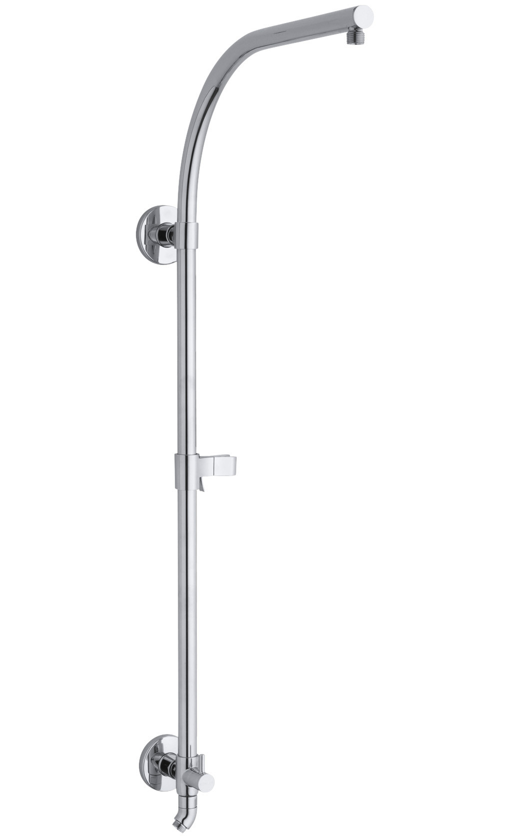 Kohler K-45209 HydroRail Retrofit Shower with Shower Arm Polished Chrome Showers Retrofit Showers Exposed Shower Pipe Risers