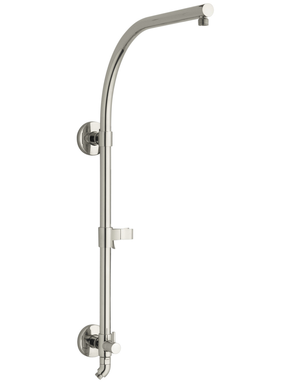Kohler K-45211 HydroRail Retrofit Shower with Shower Arm Vibrant Polished Nickel Showers Retrofit Showers Exposed Shower Pipe Risers