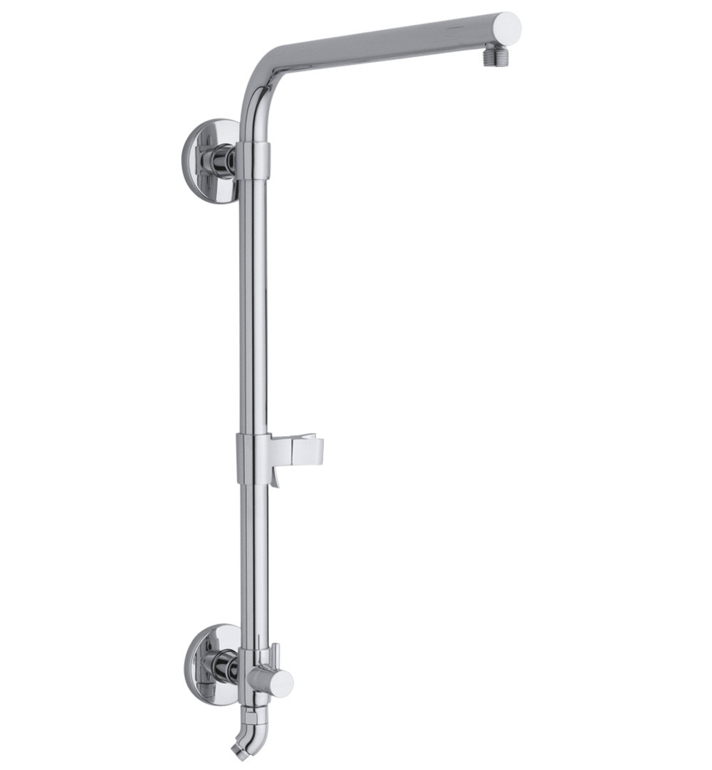 Kohler K-45212 HydroRail Retrofit Shower with Shower Arm Polished Chrome Showers Retrofit Showers Exposed Shower Pipe Risers