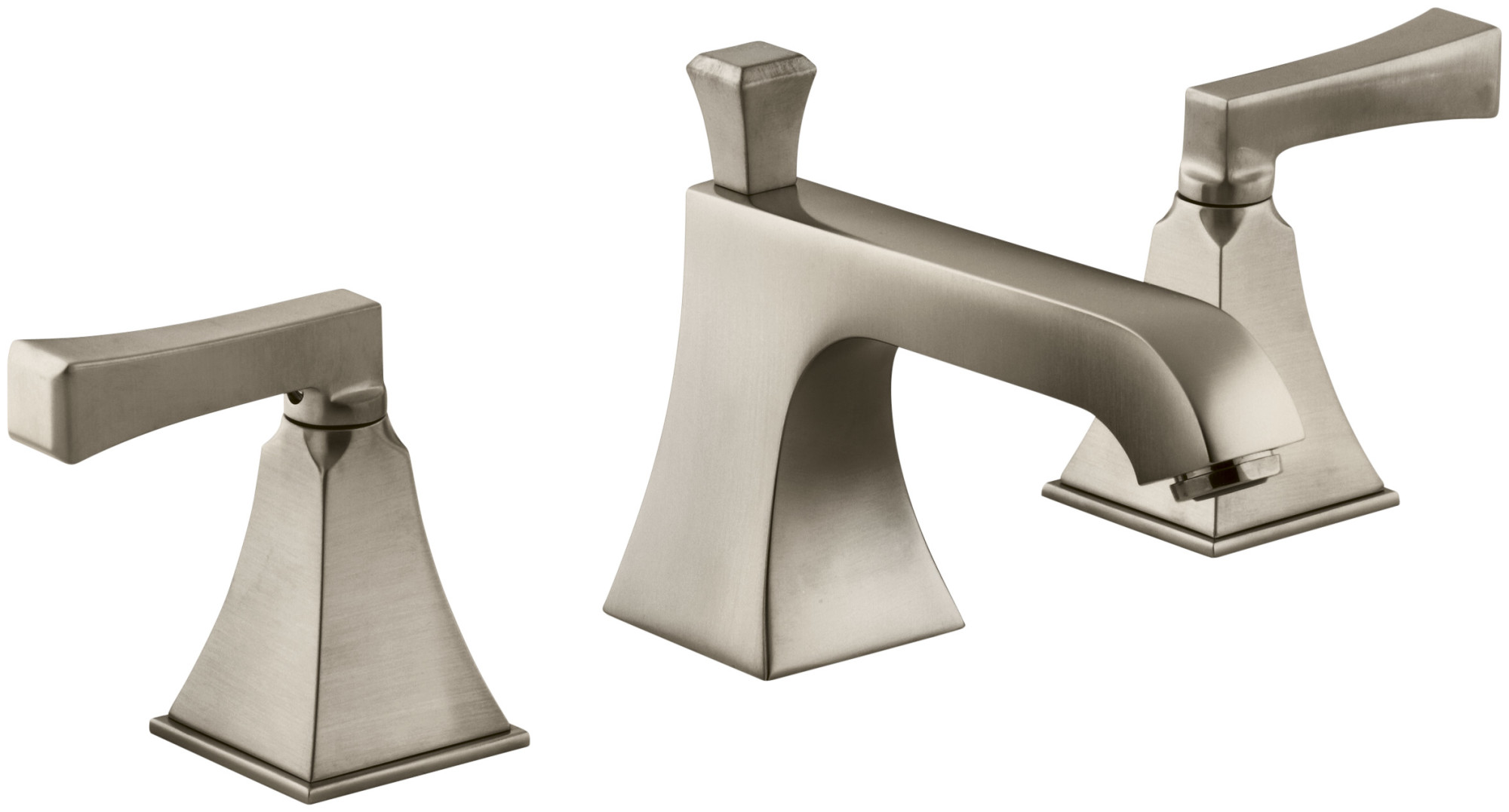 Kohler K-454-4V Memoirs Widespread Bathroom Faucet with Ultra-Glide Valve Technology - Free Metal Pop-Up Drain Assembly with purchase Brushed Bronze