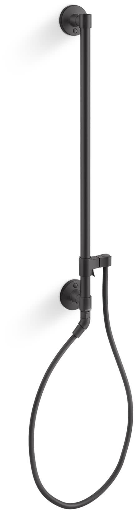 Kohler K-45903 HydroRail-H 27" Bath/Shower Column Matte Black Bath and Shower Accessories Shower Components Slide Bars