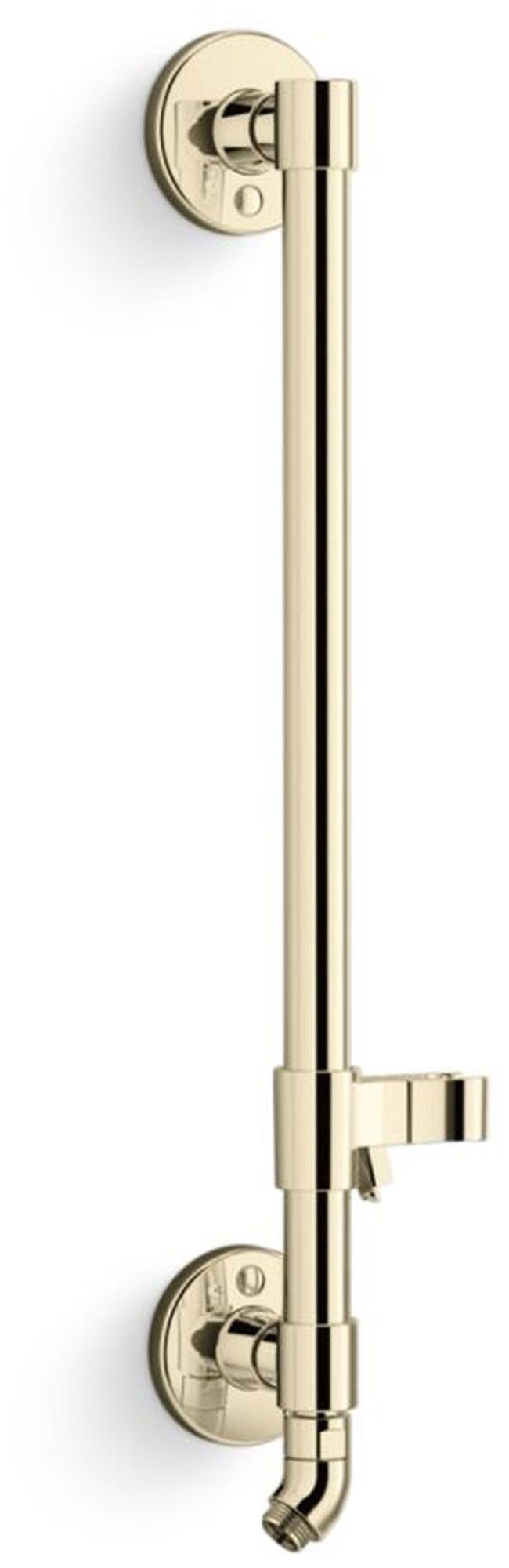 Kohler K-45904 18" HydroRail-H Shower Column - Less Shower Head Vibrant French Gold Bath and Shower Accessories Shower Components Slide Bars