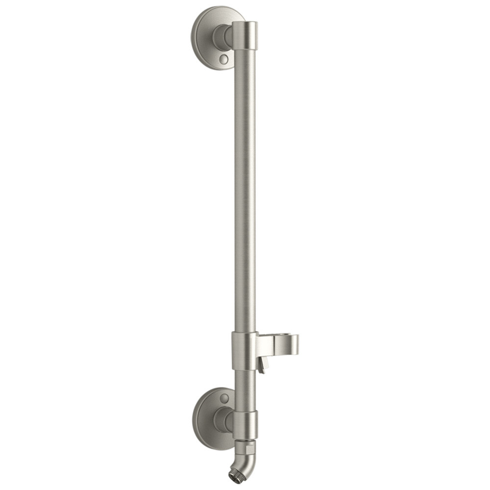 Kohler K-45904 18" HydroRail-H Shower Column - Less Shower Head Vibrant Brushed Nickel Bath and Shower Accessories Shower Components Slide Bars