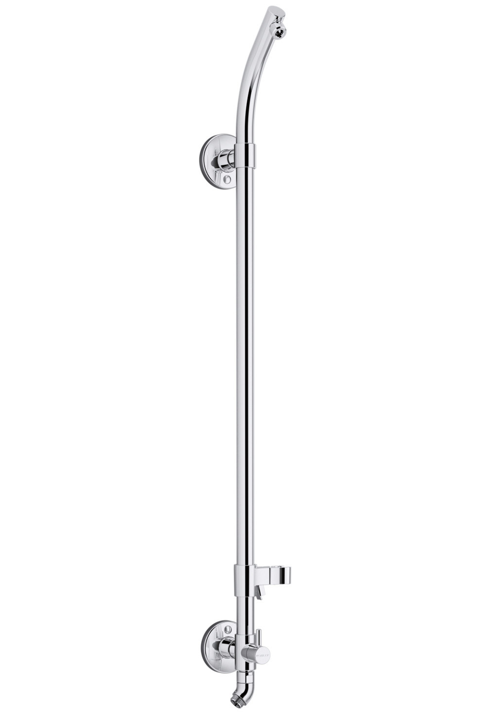 Kohler K-45905 HydroRail Retrofit Shower with Shower Arm Polished Chrome Showers Retrofit Showers Exposed Shower Pipe Risers