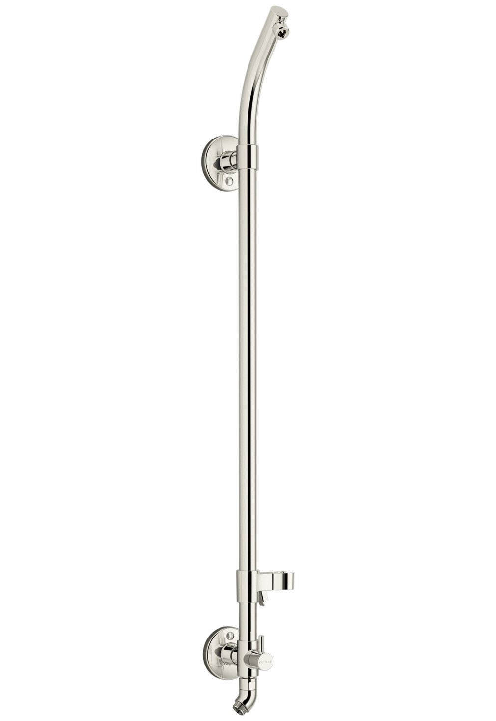 Kohler K-45905 HydroRail Retrofit Shower with Shower Arm Vibrant Polished Nickel Showers Retrofit Showers Exposed Shower Pipe Risers