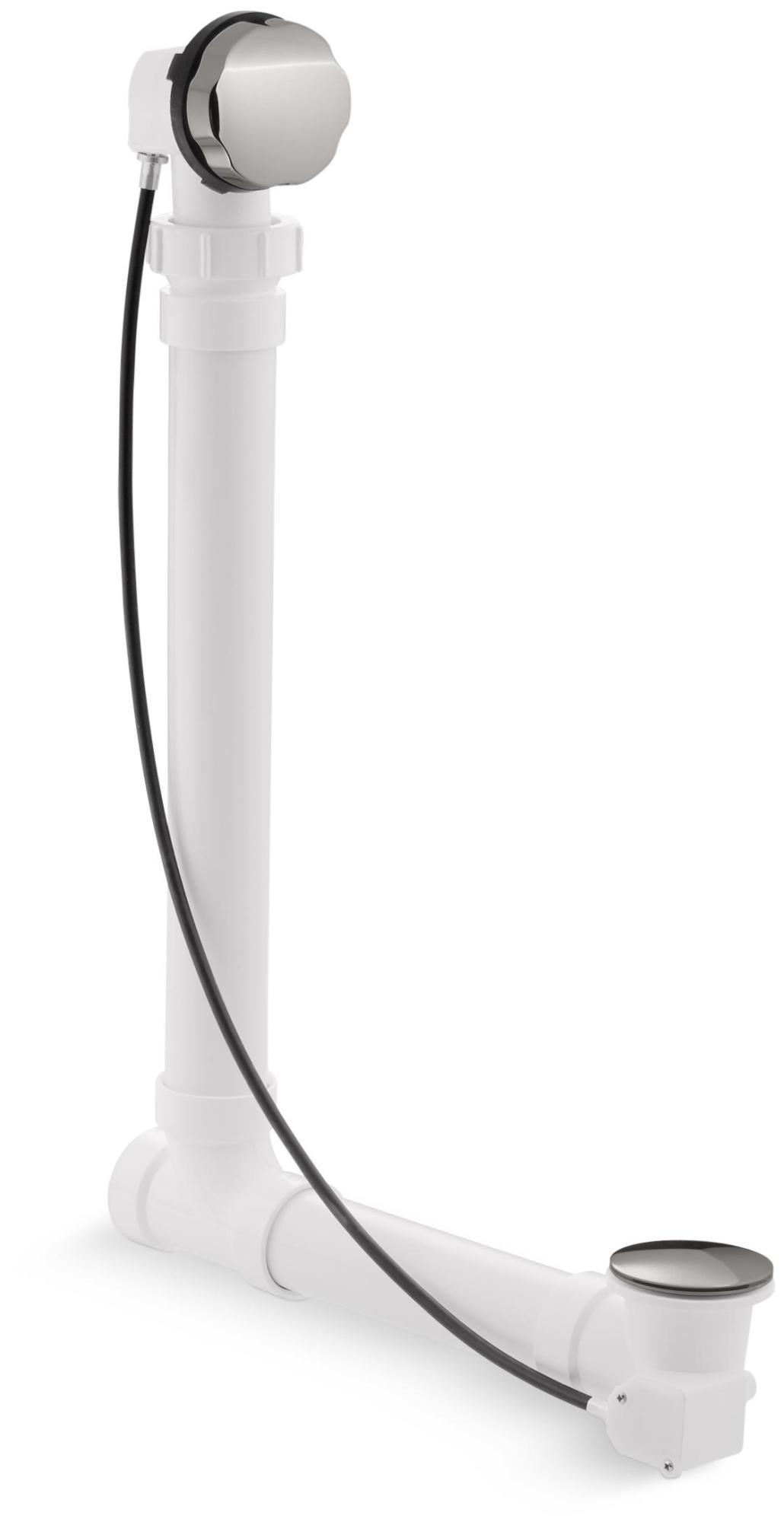 Photos - Pipe Trap Kohler K-7213 Clearflo Tub Drain Kit - with Overflow Vibrant Titanium Bath and Shower Accessories Bathtub Components Tub Was 