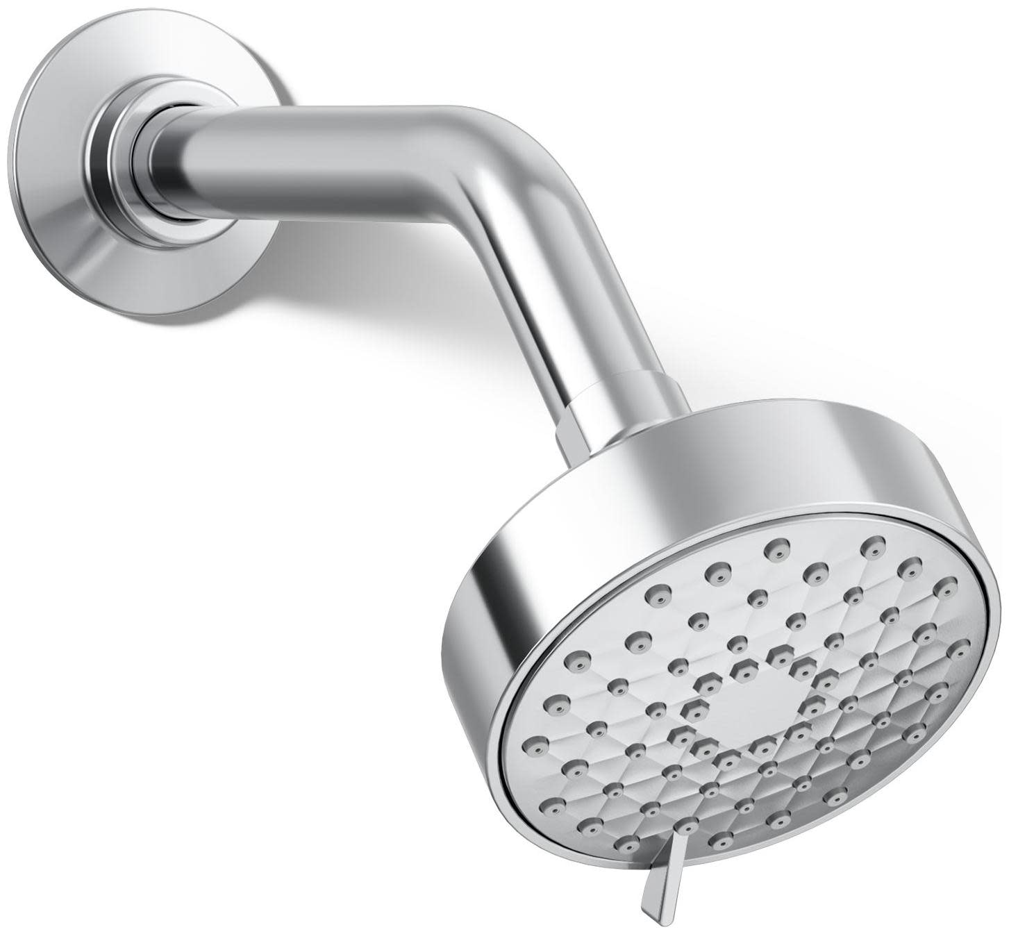 Kohler K-72418-G Awaken 1.75 GPM Multi Function Shower Head with MasterClean Sprayface Technology Polished Chrome Showers Shower Heads Multi Function