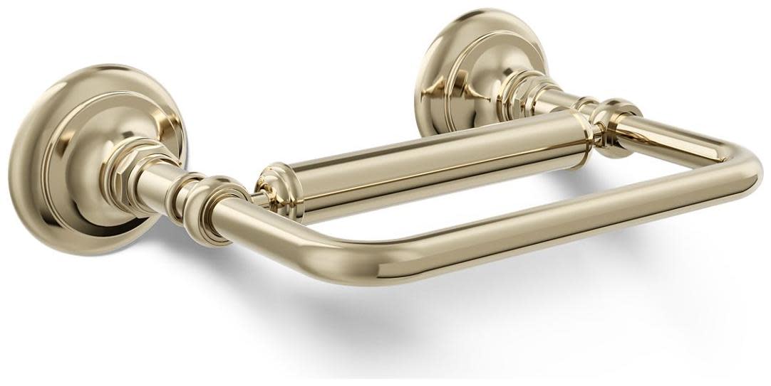 Photos - Toilet Paper Holder Kohler K-72573 Artifacts Single Bar Horizontal Tissue Holder Vibrant French Gold Bathroom Hardware and Accessories Bathroom 