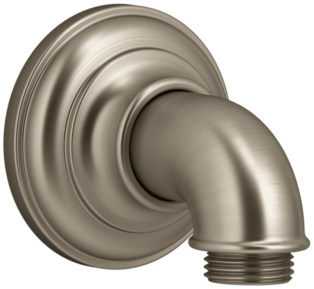 Kohler K-72796 Artifacts Wall Supply Elbow Vibrant Brushed Bronze Bath and Shower Accessories Shower Components Wall Supply Elbows