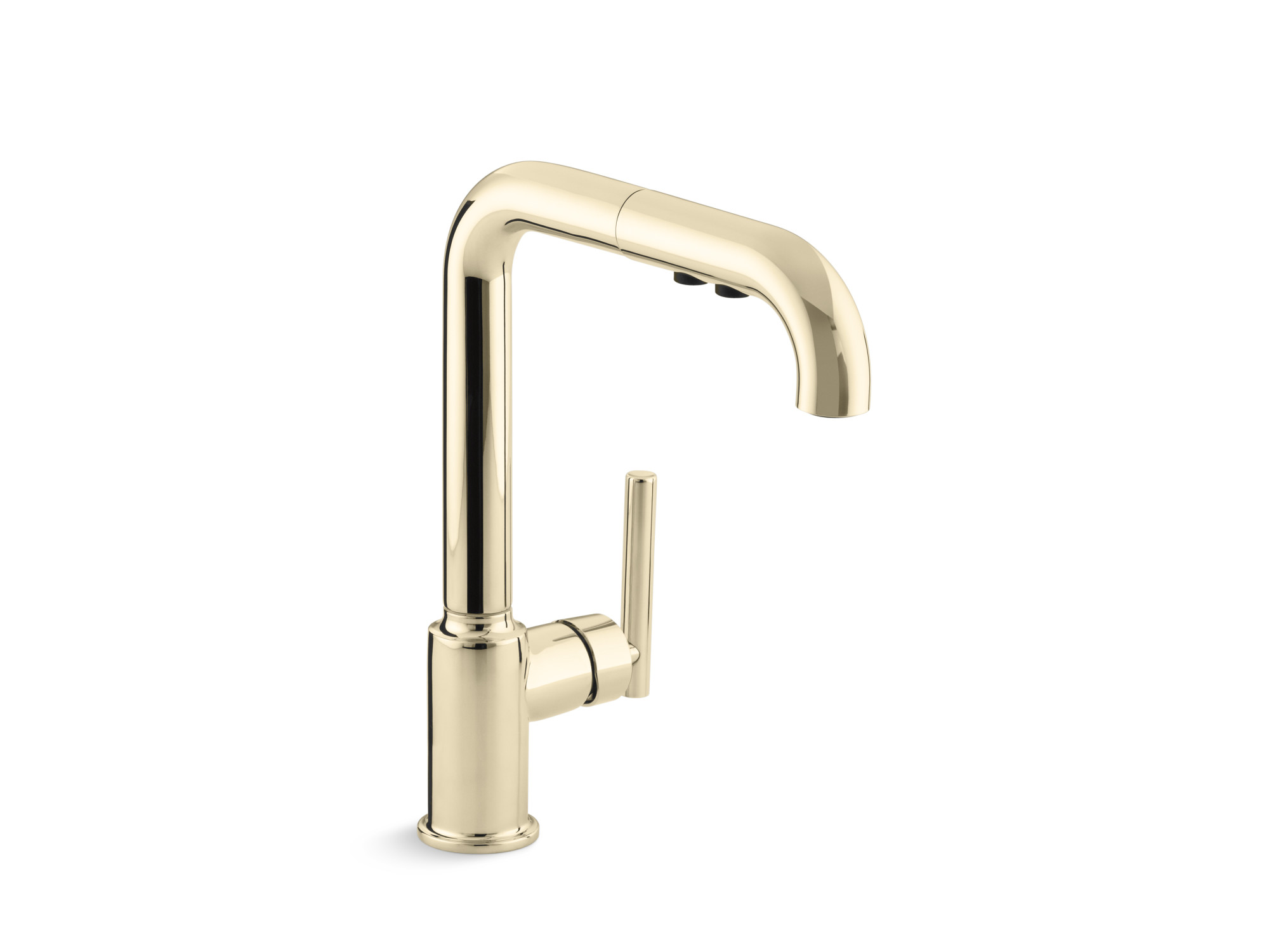 Kohler Purist Pullout Spray Kitchen Faucet Vibrant French Gold Single Handle - K-7505-AF