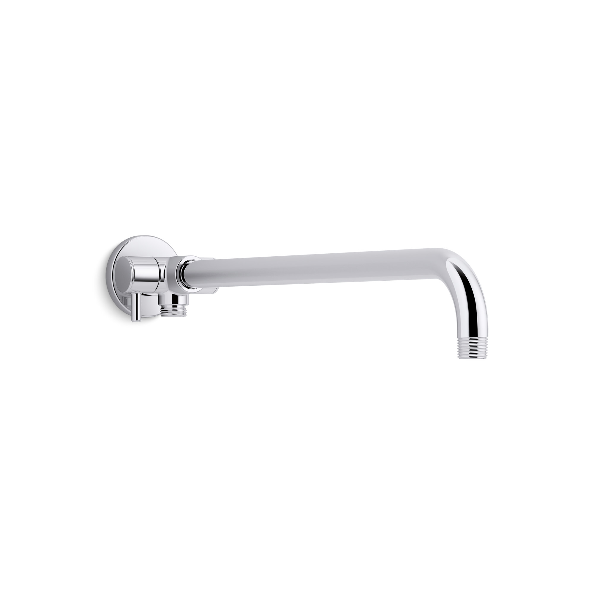Kohler K-76333 18-3/16" Wall-Mounted Rainhead Shower Arm with Handshower Diverter Polished Chrome Bath and Shower Accessories Shower Components Shower