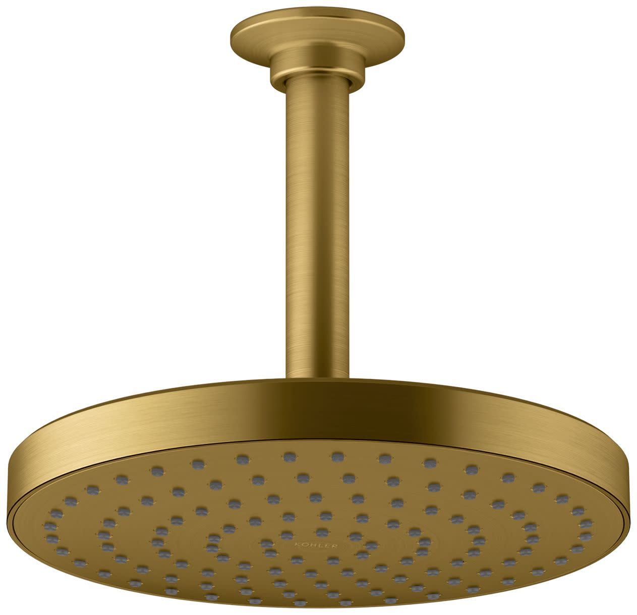 Photos - Shower System Kohler K-76464-G Awaken Round 8" Single Function 1.75 GPM Rainhead with MasterClean Sprayface Vibrant Brushed Moderne Brass 