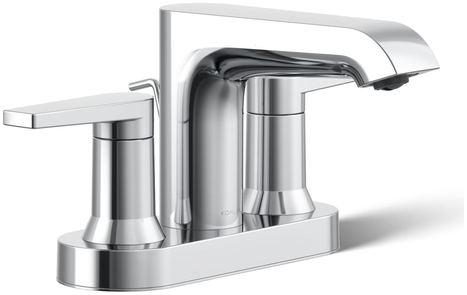 Photos - Tap Kohler K-97094-4 Hint 1.2 GPM Centerset Bathroom Faucet with Pop-Up Drain Assembly Polished Chrome Faucet Bathroom Sink Fauc 
