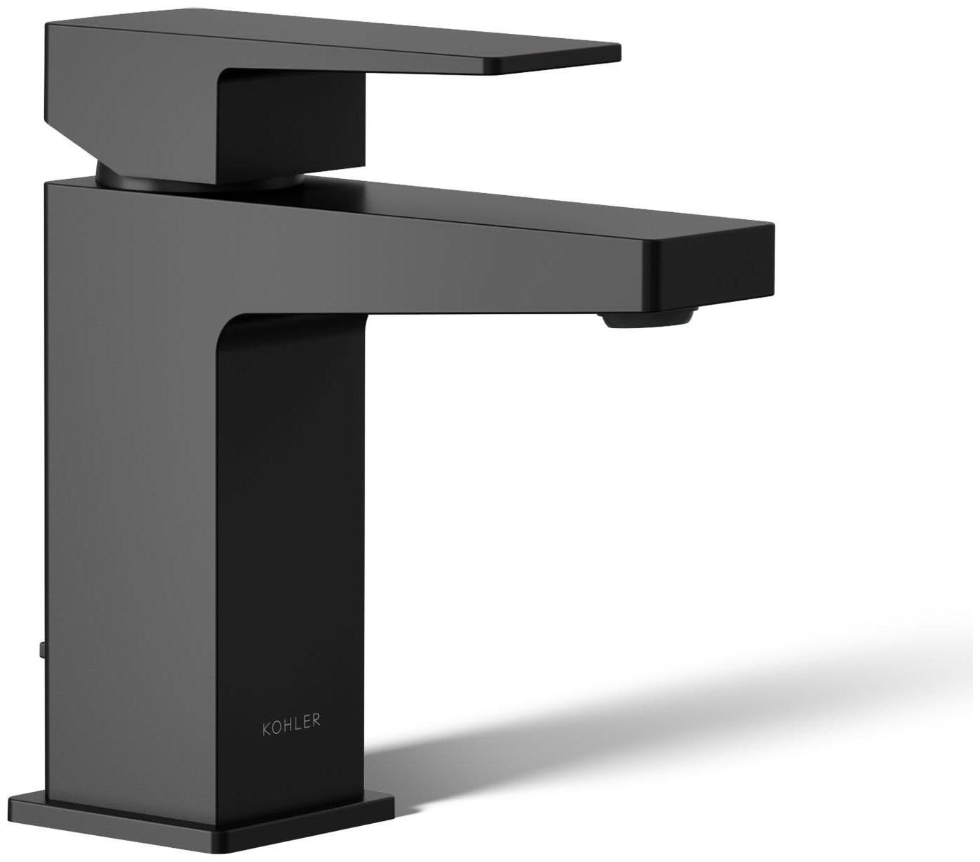 Photos - Tap Kohler K-99760-4 Honesty 1.2 GPM Single Hole Bathroom Faucet with Pop-Up Drain Assembly Matte Black Faucet Bathroom Sink Fau 