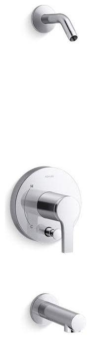 Kohler K-TLS35327-4 Elate Tub and Shower Trim Package - Less Shower Head Polished Chrome Showers Tub and Shower Pressure Balanced