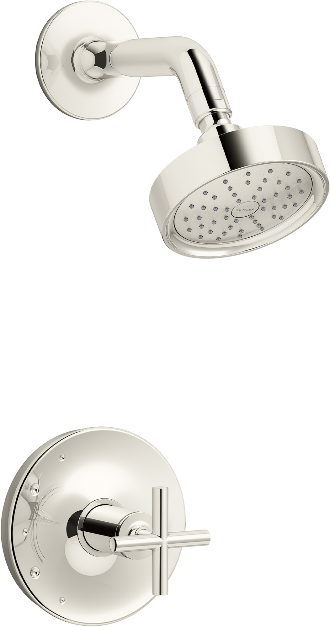 Kohler K-TS14422-3G Purist Shower Only Trim Package with 1.75 GPM Single Function Shower Head with MasterClean and Rite-Temp Technologies Vibrant